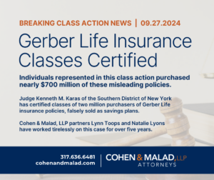 Gerber Life Class Action Lawsuit Certified